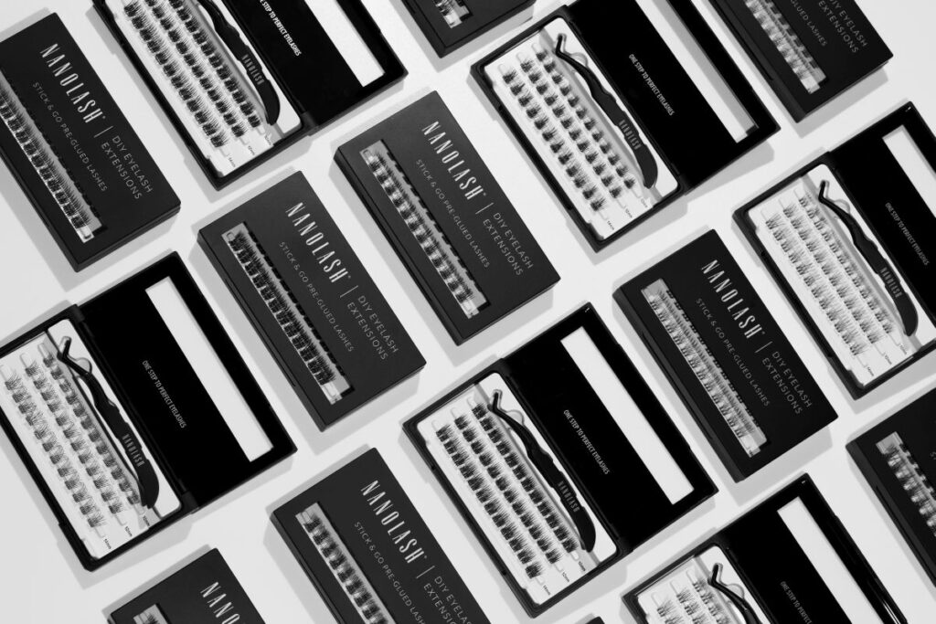 pre glue eyelashes nanolash